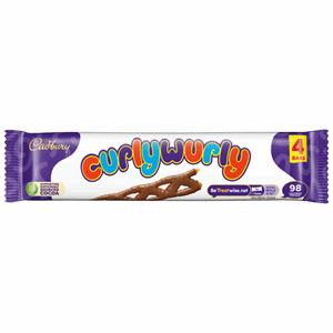 Cadbury Curly Wurly 4pk