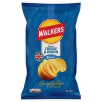 Walkers Cheese & Onion Crisps 6 Pack
