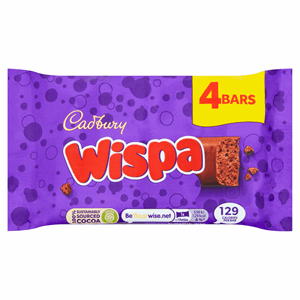 Cadbury Wispa Chocolate Bar 4 Pack 94.8g