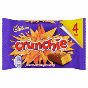 Cadbury Crunchie Chocolate Bar 4 Pack 104.4g