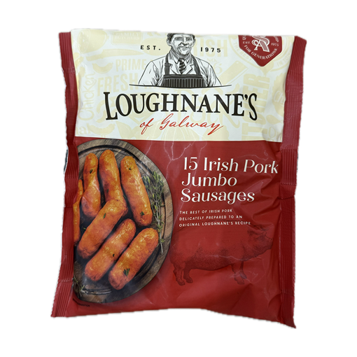 Loughnane's 15 Irish Pork Jumbo sausages 750g