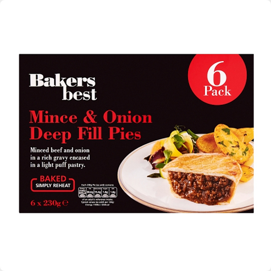 Bakers Best Mince & Onion Pies 8x6pk