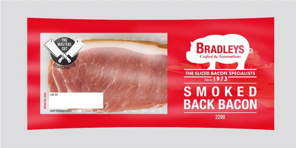 Bradleys Smoked Back Bacon 400g